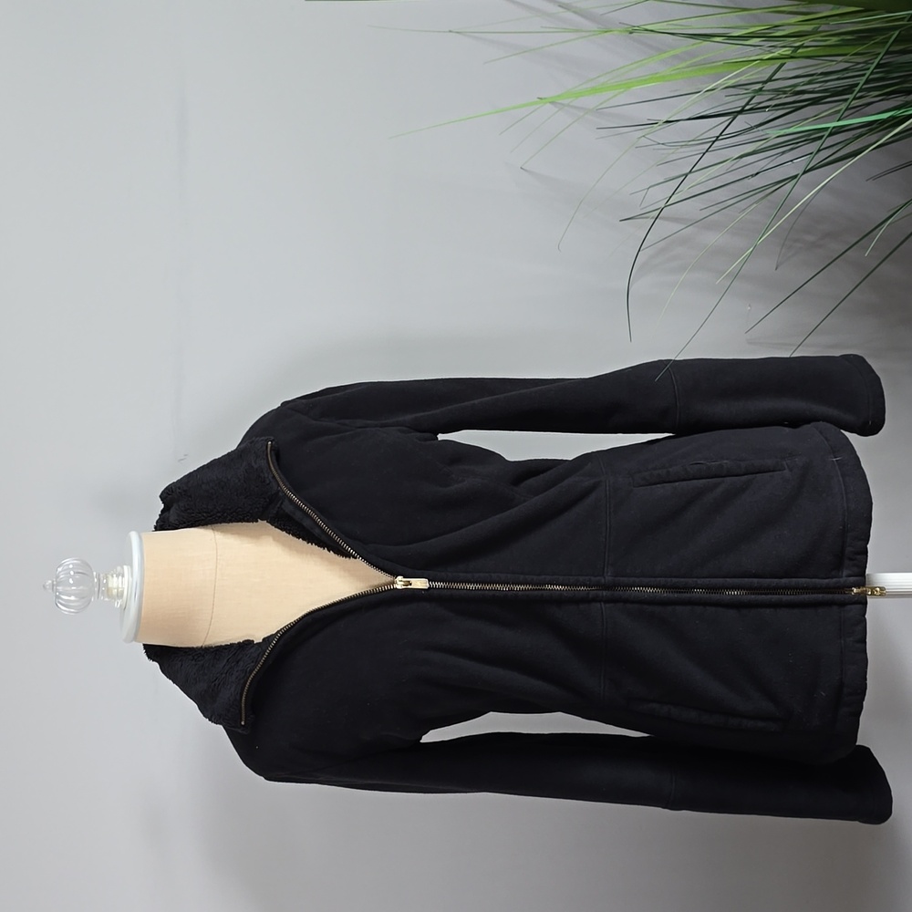 Lilly Pulitzer Grace Fleece Black Jacket